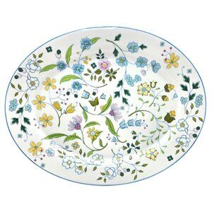 Spode Afton Floral 13" Bone China Oval Serving Platter Made In England